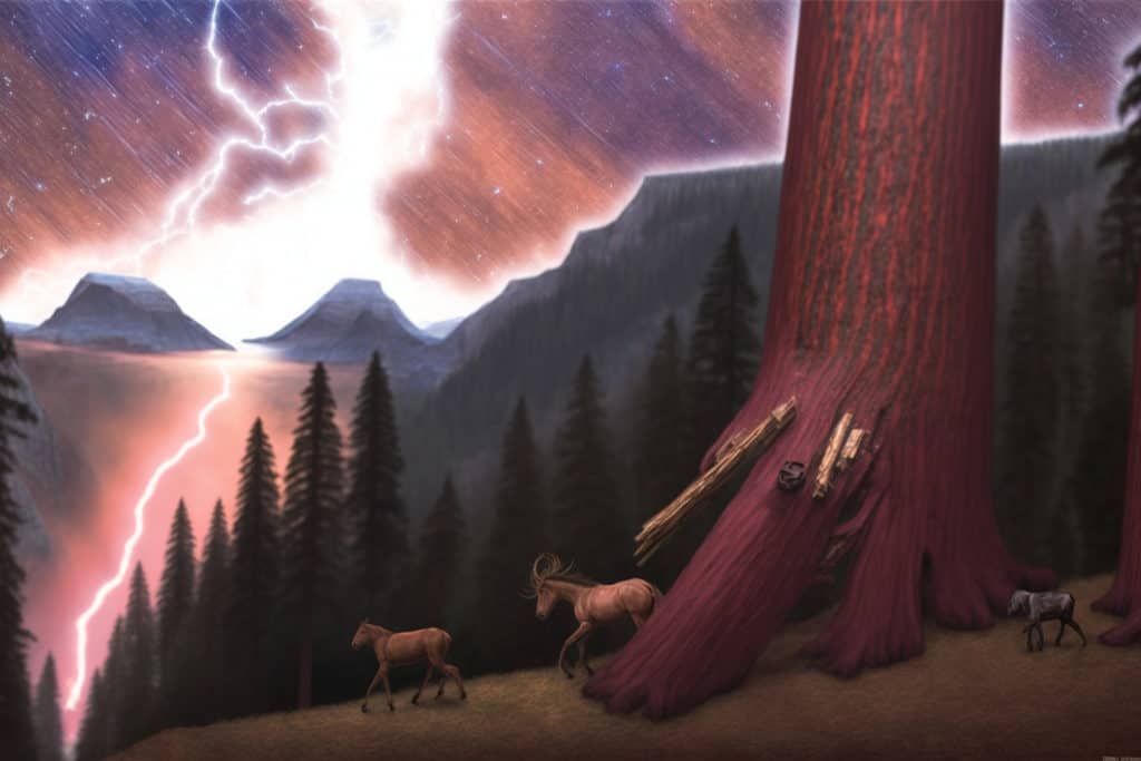 Mattpayne11 Huge Redwood Trees Lightning Storm Flying Unicorns 852a690f 31cd 4b62 A504 E5c5102414b7